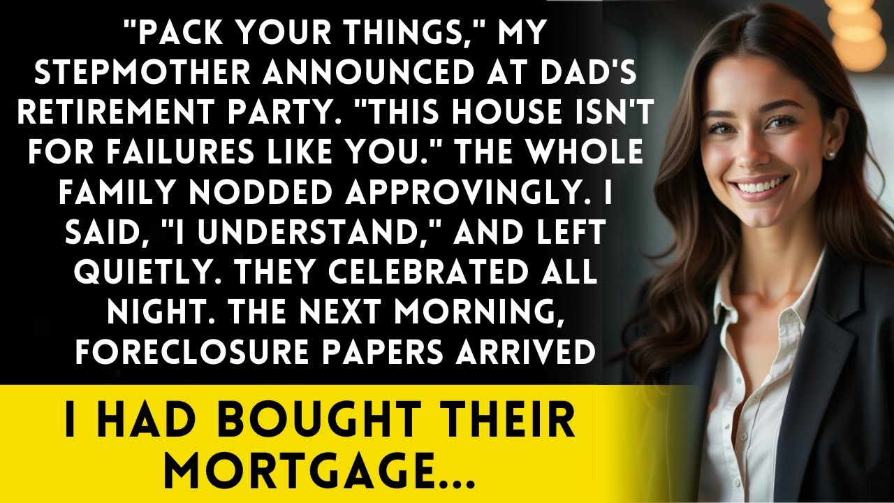 At Dad's Retirement Party, My Stepmother Said: 