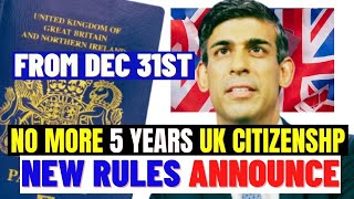 New Rules for UK Citizenship Announced! To Take Effect From December:  British Citizenship New Rules