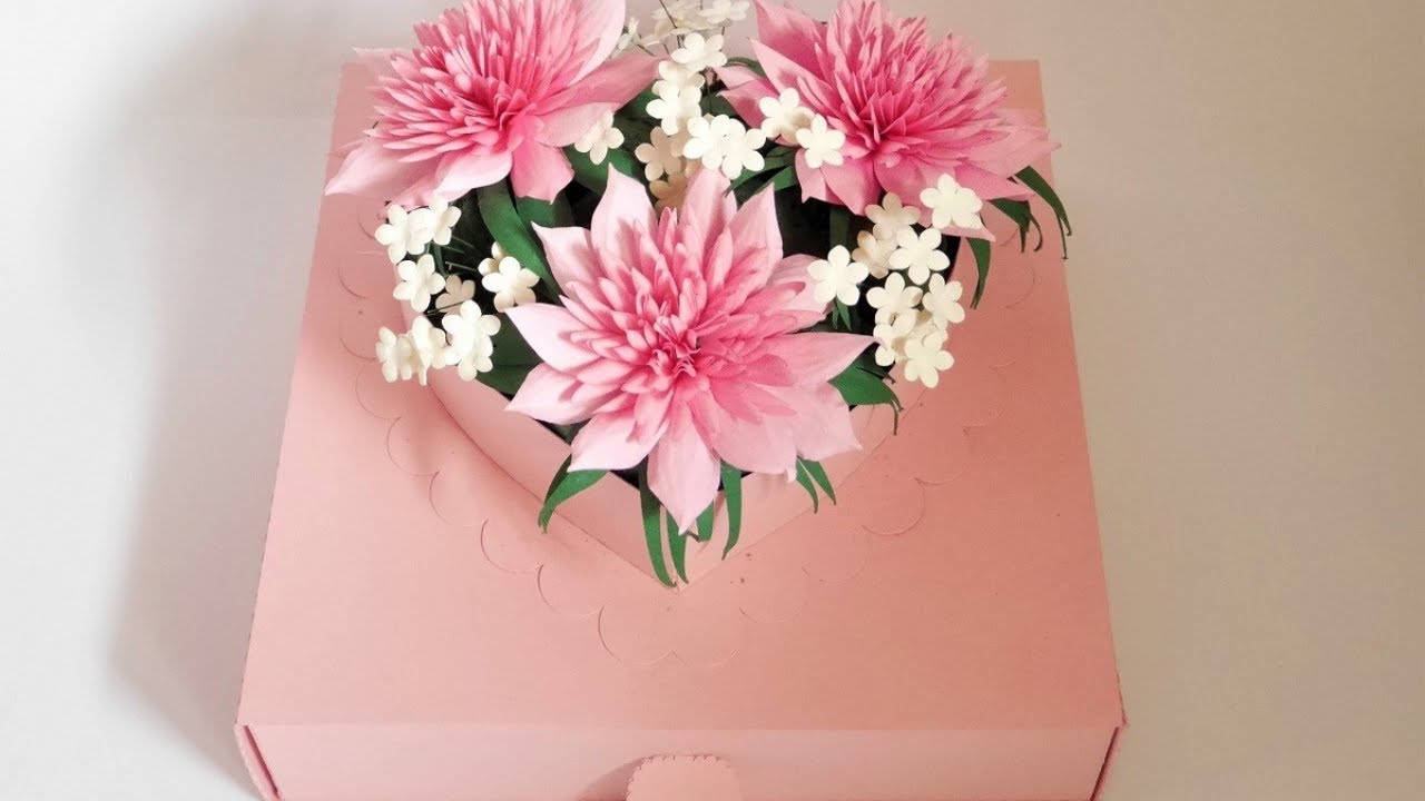 Jamila Flower Box | 3D svg | SVG Templates | Circuit | FREE 3D SVG | Flower Craft