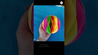 Paper Honeycomb / DIY / Paper Ball / Paper Craft #youtubeshorts #shorts #craft #diy#homedecoration