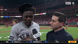 Jazz Chisholm Jr. after Yankees' win against Cardinals