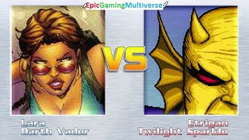 Twilight Sparkle And Etrigan The Demon VS Lara Croft & Darth Vader In A MUGEN Match / Battle / Fight