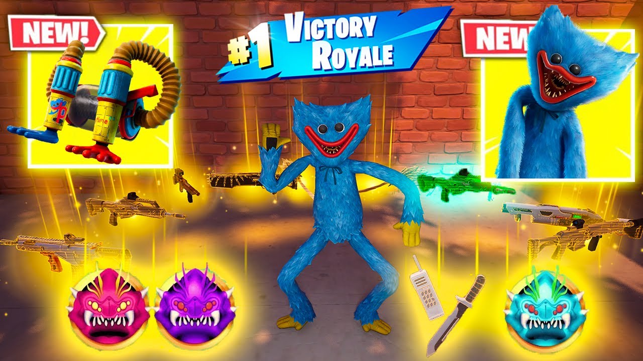 HUGGY WUGGY vs 4 NEW MEDALLIONS & MYTHIC’S CHALLENGE (NEW! Fortnite Chapter 6 Fortnitemares)