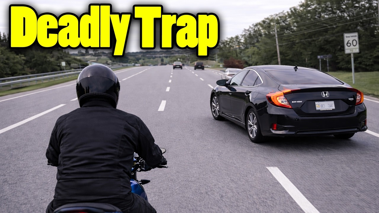 Вот так погибают мотоциклисты.