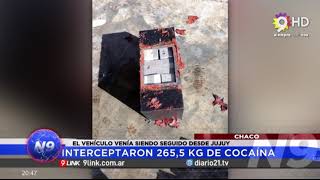 N9 - CHACO; INTERCEPTARON 200 KG DE COCAÍNA