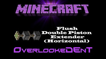 Flush Double Piston Extender (Horizontal) - Minecraft Xbox 360/PS3 - [Tutorial]
