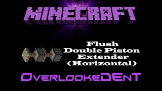 Flush Double Piston Extender (Horizontal) - Minecraft Xbox 360/PS3 - [Tutorial]
