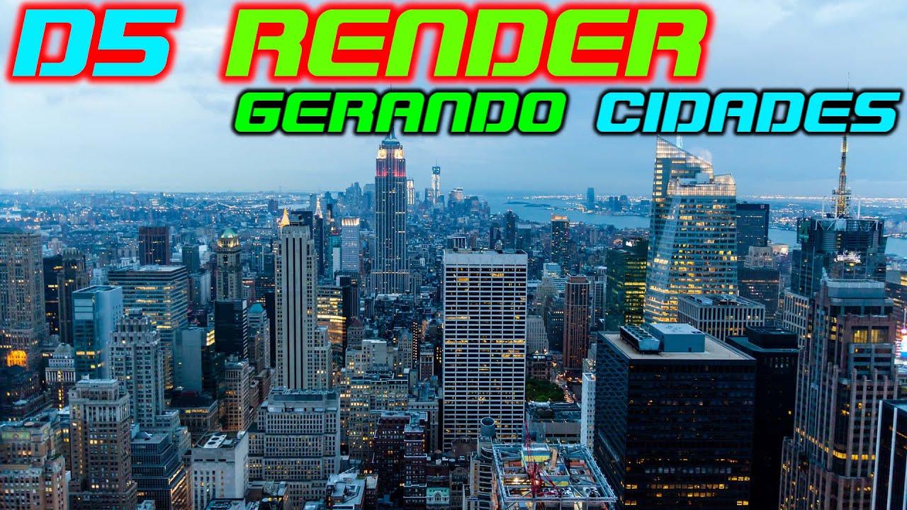 D5 RENDER TUTORIAL GERANDO QUALQUER CIDADE EM MINUTOS 