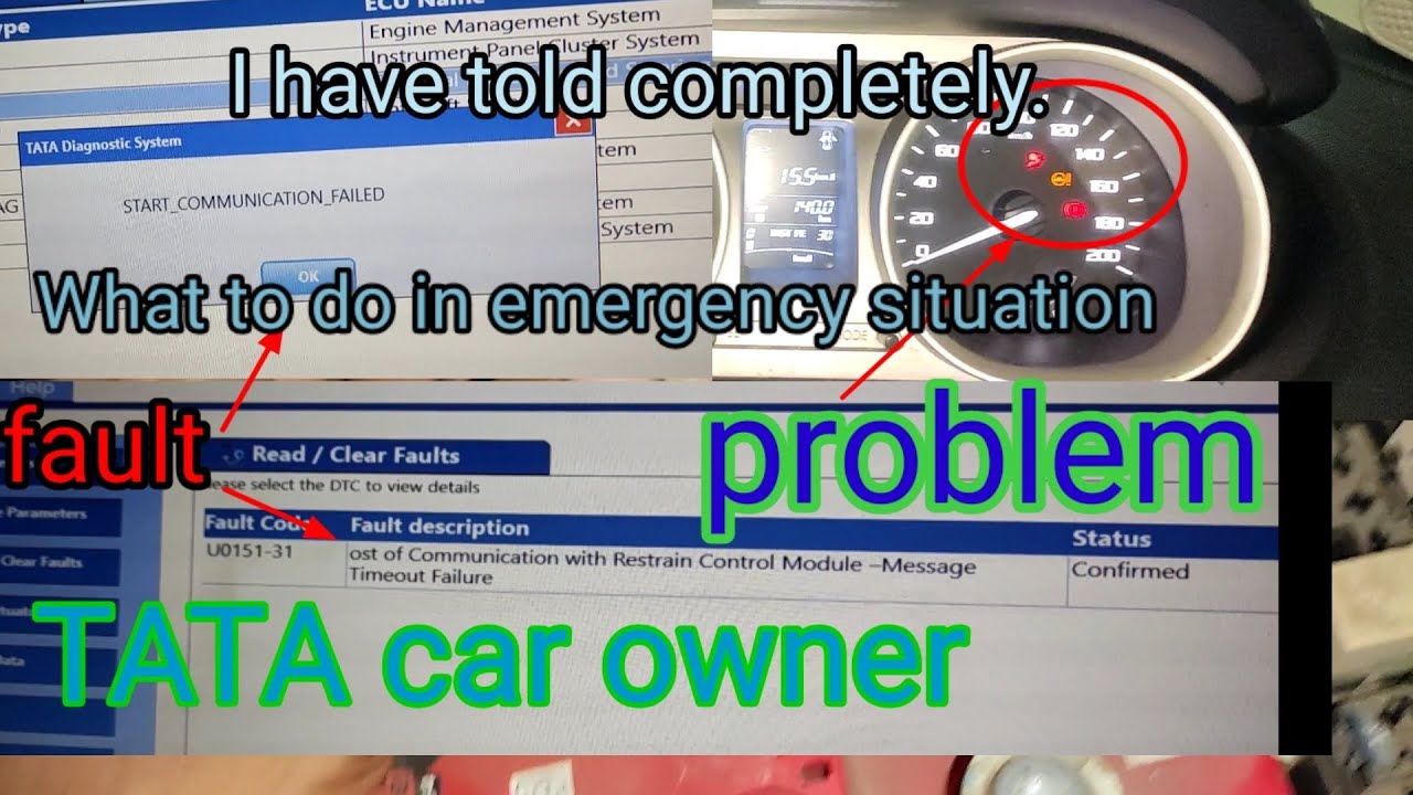 Tata tiago steering light show and airbag light show steering not work