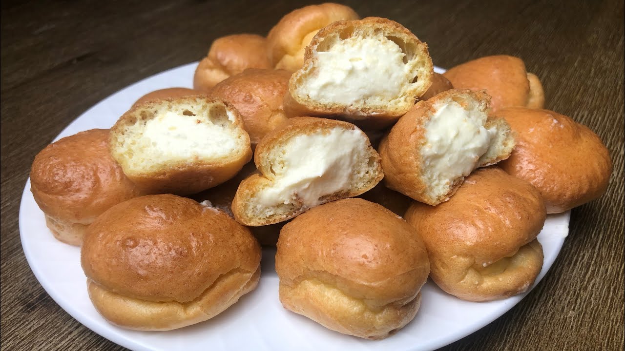 เอแคลร์ไร้แป้ง นุ่มๆ ใส้หวานๆ คีโตก็อร่อยได้ | Keto Cream Puffs