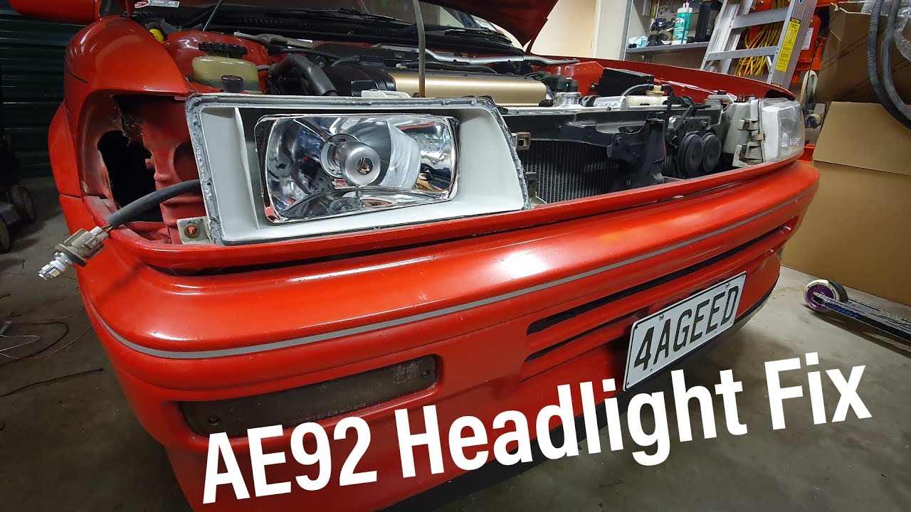 AE92 Corolla Headlight Fix YouTube