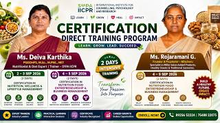 Certification Direct Training Program | Nutrition, Wellness & Food Entrepreneurship