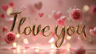 I Love You | Romantic Love Valentines music| TV Wallpaper Screensaver Background Video screenshot 5