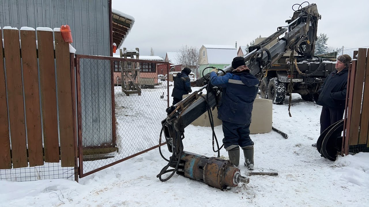 И снова в Масюгино Бурение колодца в Московской области Клинский район ...
