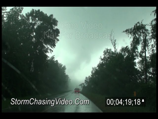 4/27/2011 Eutaw, AL Tornado Crossing The Road B-Roll Footage.