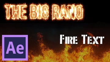 Fire text animation -  Adobe After Effects Tutorial