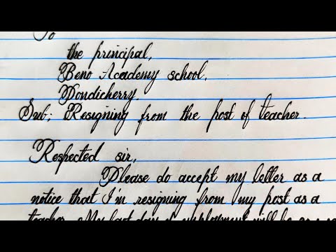How to write resignation letter// formal resignation letter
