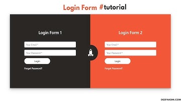 Responsive Login Form Just by Using HTML/CSS/Bootstrap - Web Design #Tutorial
