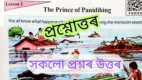 The prince of Panidihing class 8 English question answer solution