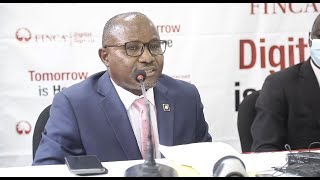 Centenary Bank MD Mr. Fabian Kasi at the Launch of Centenary Bank Partnership with FINCA.