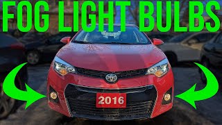 How to Replace Fog Light Bulbs - Toyota Corolla 2014-2018