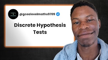 CIE A Level Maths 9709 - Hypothesis Tests - Discrete