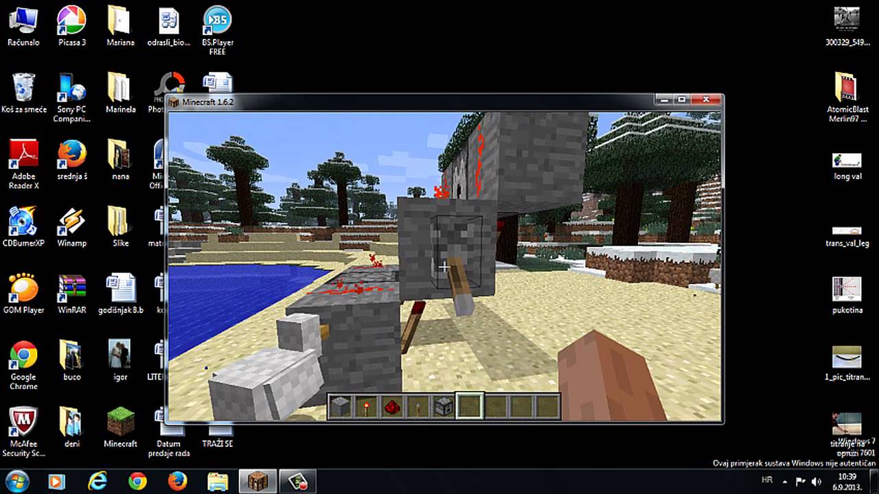 Minecraft Automatic Arrow Gun - YouTube
