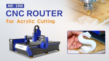 MD2500 High-precision Engraving Cutting CNC Router Machine | Acrylic Cutting Processing Display