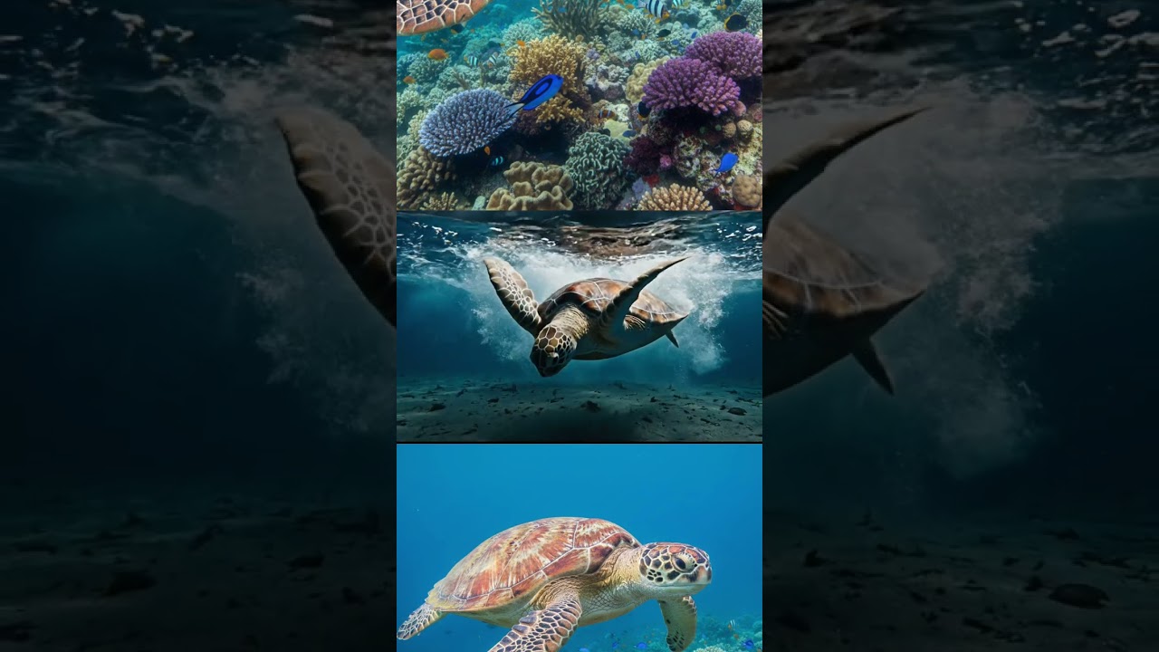 Sea Turtle vs The Storm: A Journey Through the Wild Ocean