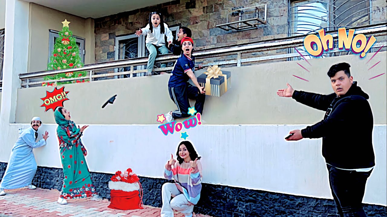 لما اخوك الصغير يقابل حبيبته ويجبلها هدية راس السنه🎁😂|روان ستارز😍