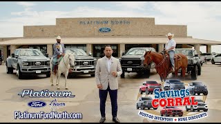 Platinum Ford North’s SAVINGS CORRAL Is Open | Shop July Offers Now!