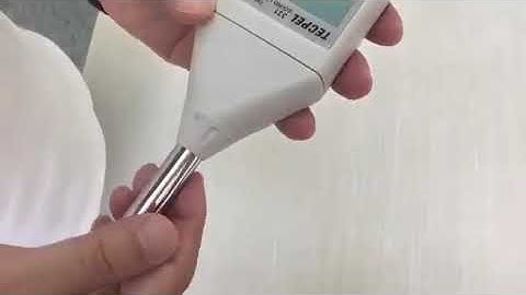 How to screw off the MIC from the sound level meter and install it back to the meter.