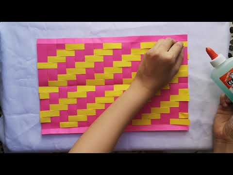PAPER WEAVING - TWILL WEAVE