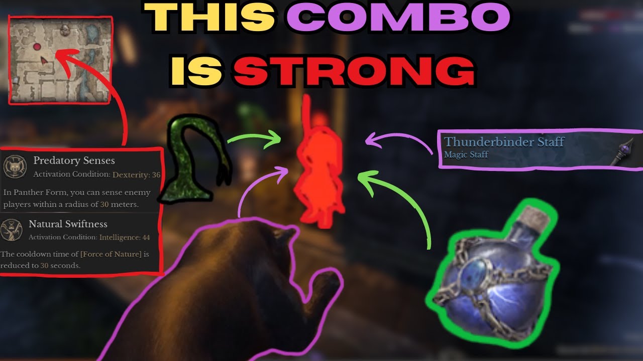 DungeonBorne Druid Build - Use this combo - Live Solo Gameplay