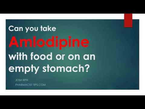 Can you take amlodipine with food or on an empty stomach