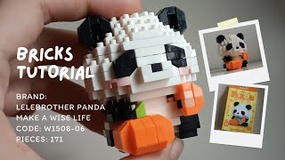 How to Build Pumpkin Snack Panda | LeleBrother Panda Make a Wise Life w1508-06 Tutorial screenshot 2