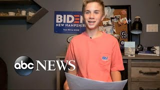 13-year-old boy overcoming stutter speaks at DNC 2020