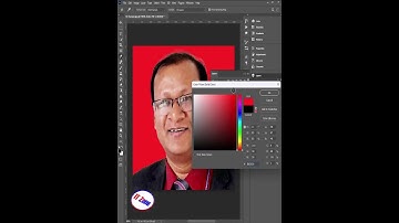How do you change the background color using select and mask in Photoshop #shorts