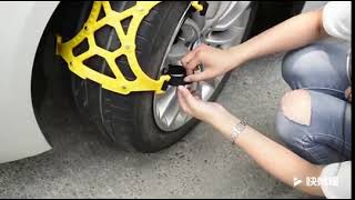 タイヤチェーン165mm-265mmまでの幅広いタイヤに対応！