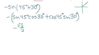 Trig Using Sum Formula for Sine to Find an Exact Value
