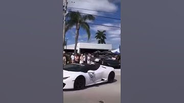 Thumbnail of Lamborghini crashes after car show 😢 #edit #shorts #viral