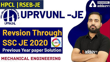 Mechanical  Engineering  360 Degree analysis of Previous year paper for RVUNL-JE | UPRVUNL -JE