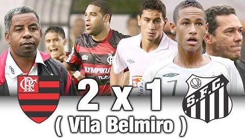 Santos 1 x 2 Flamengo * Brasileiro 2009 * Melhores Momentos