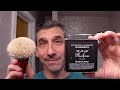 Meissner Tremonia "Dark Limes" hard soap - AP Shave Co "Gelousy" gel tip badger brush