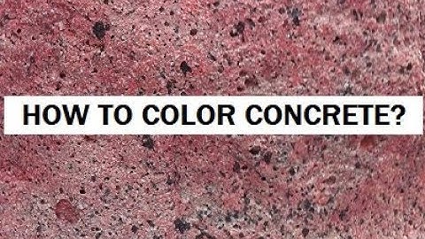 How Do You Color Concrete?