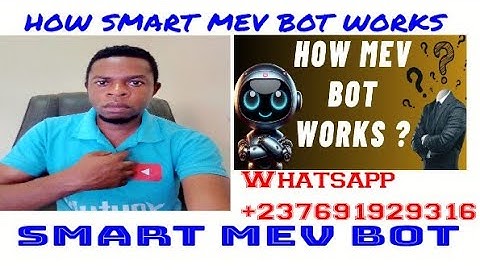 SMART MEV BOT; HOW SMART MEV BOT WORKS