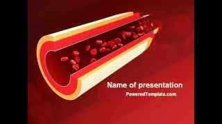 Blood Flow PowerPoint Template by PoweredTemplate.com