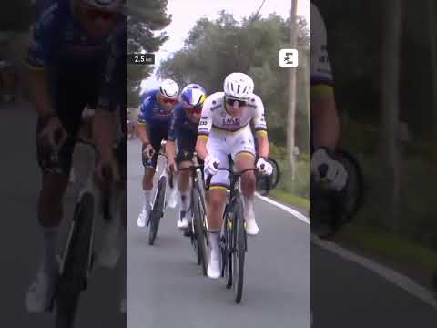 🚀 La première attaque de Pogacar dans la Cipressa ! #pogacar #milansanremo