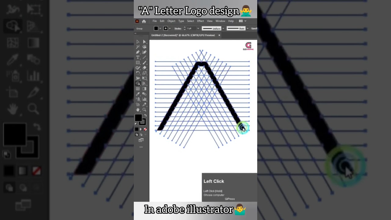 "MR" Letter Logo Design in adobe illustrator🤩🔥