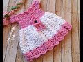 Crochet Baby Dress Tutorial,  Free Crochet Dress Pattern, Crochet 0-3 Months Dress, How to Crochet